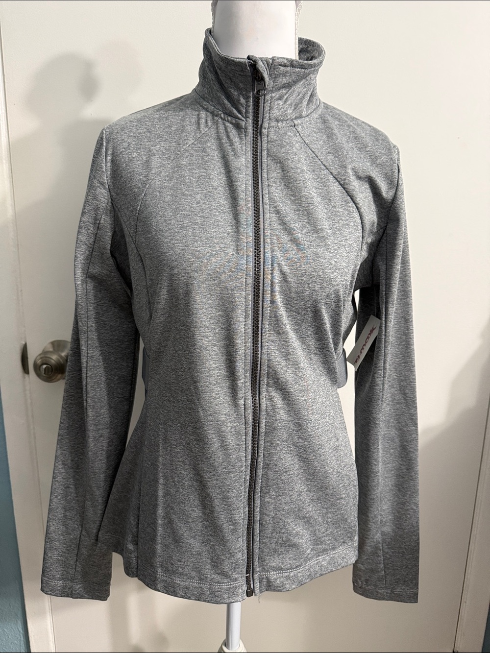 Mondetta Heather Gray Full-Zip Utility Jacket